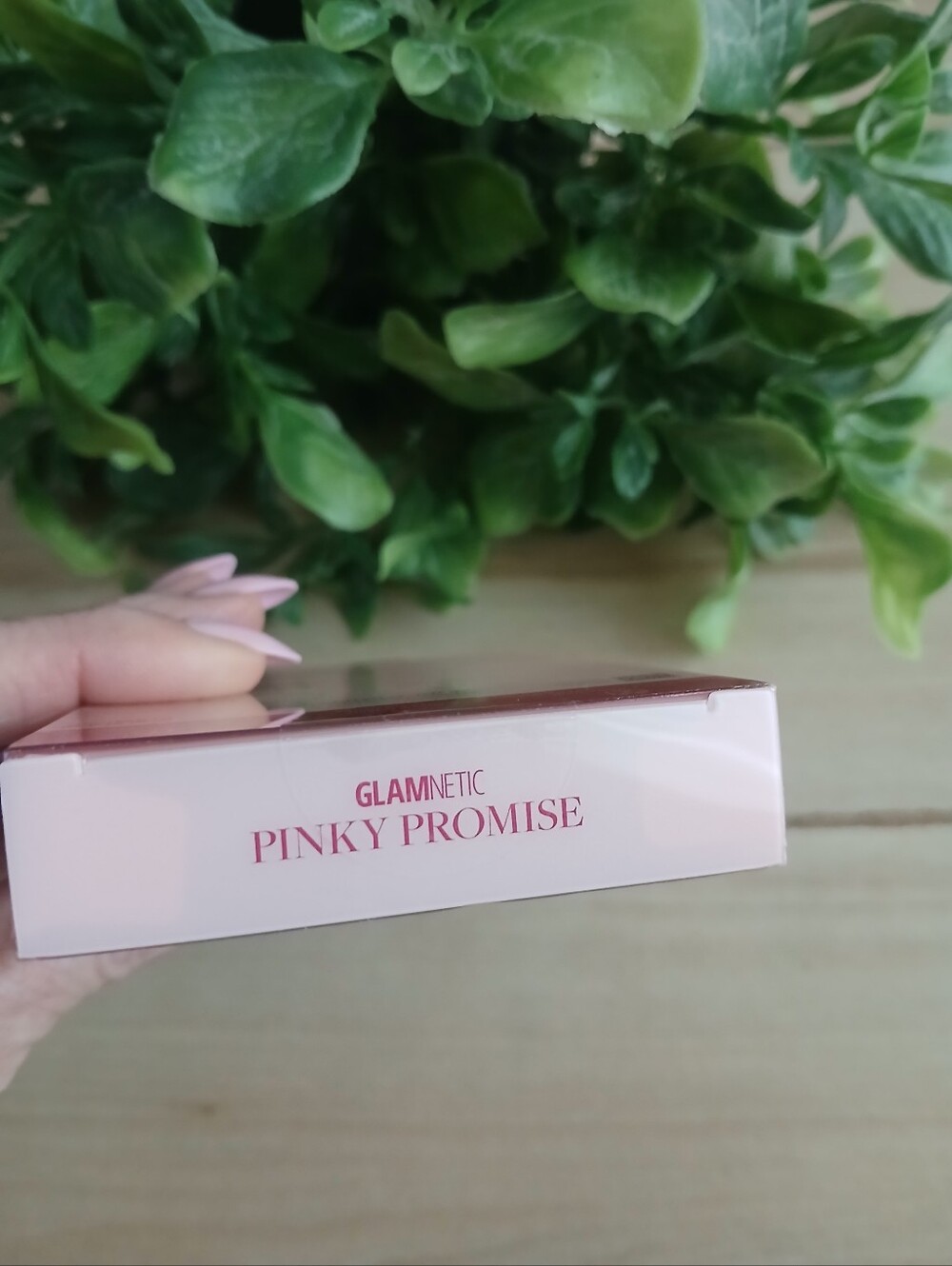 Glamnetic Press-On Nails in Soft Pearl Pink Shimmer Short Squoval - Picture 2 of 4